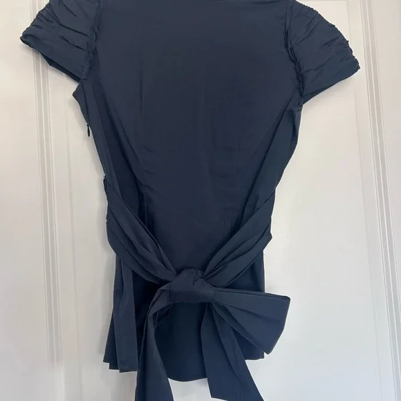 BCBG Max Amira Women's top. Worn twice in perfect condition. A light navy blue. - Picture 2 of 5
